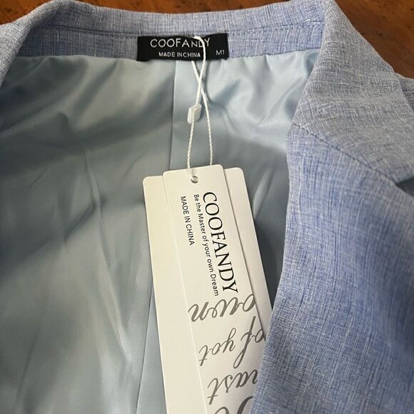 COOFANDY Men's Blazer Casual Sport Coats Slim Fit One Button Suit Jacket - Picture 8 of 16